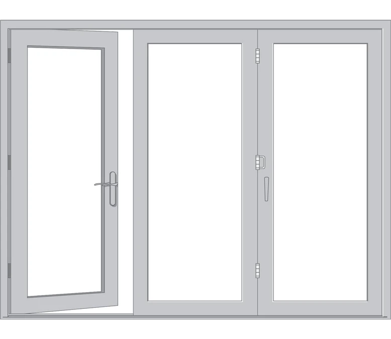 Lafayette Pella Architect Reserve Series Contemporary Bifold Patio Door