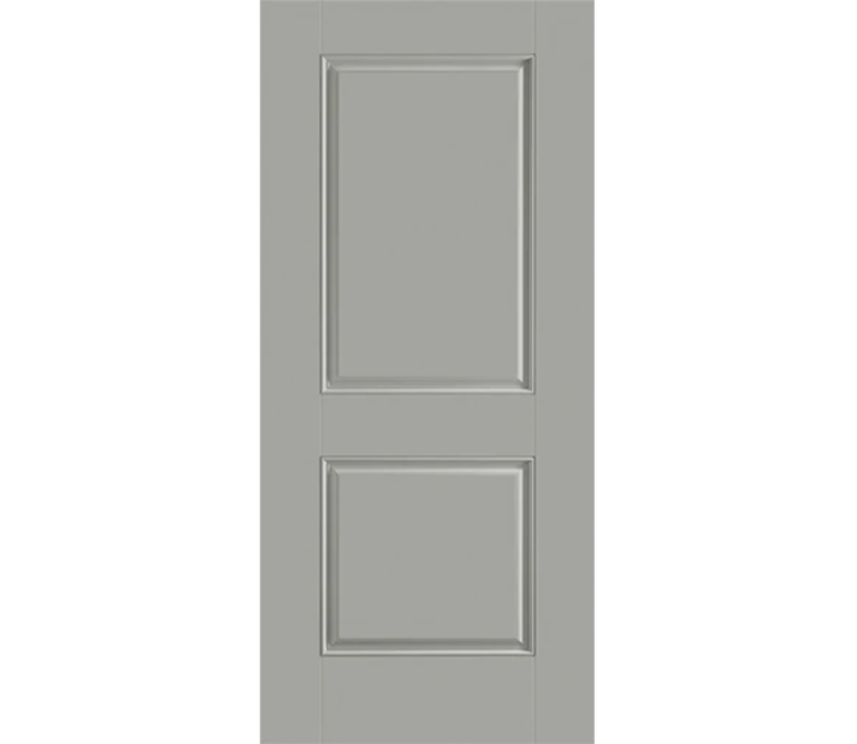 Lafayette Two Panel Square Fiberglass Entry Door